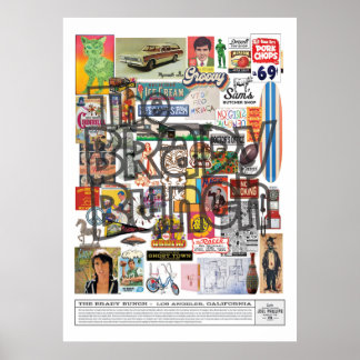 POSTER LE BRADY BUNCH COLLAGE