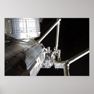 Poster Le bras robotique de l'expérience japonaise Modu 2