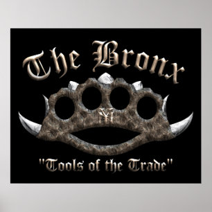 Poster Le Bronx - articulations en laiton pointues