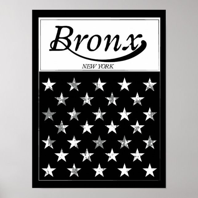 Poster Le Bronx | Drapeau américain de New York (Devant)