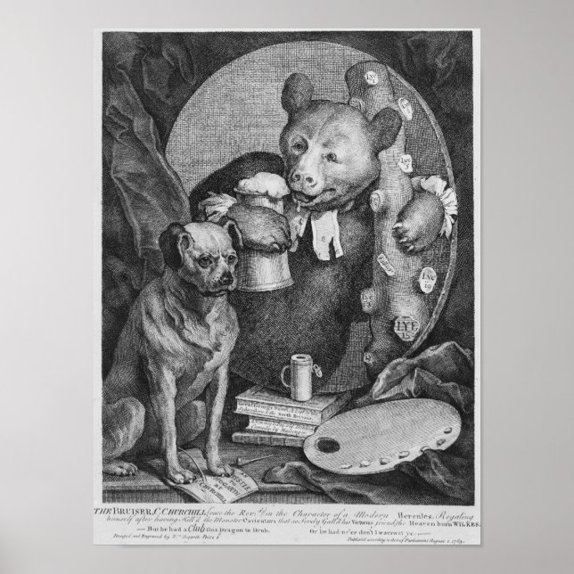 Poster Le Bruiser Charles Churchill, (Devant)