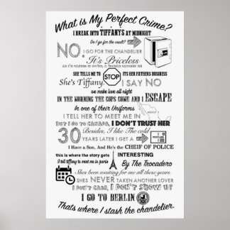 Poster Le Bureau Dwights La Criminalité Parfaite