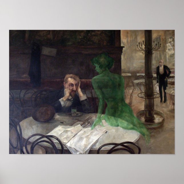 Poster Le Buveur d'Absinthe (Devant)