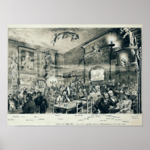 Poster Le Cabaret du Conversation Noir, 1886