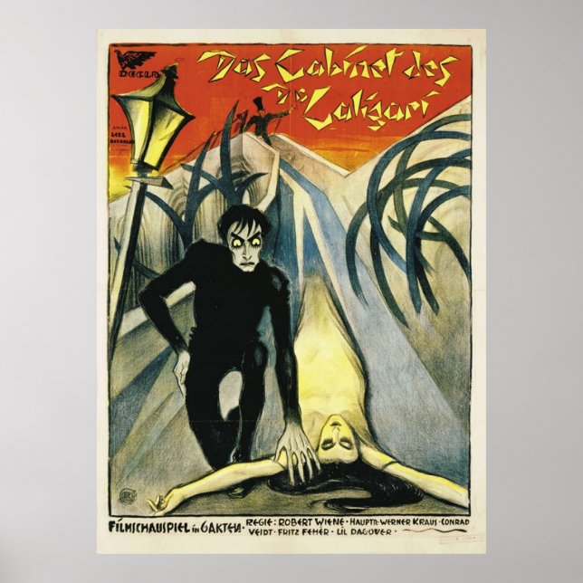 Poster Le Cabinet du film Dr Caligari (Devant)