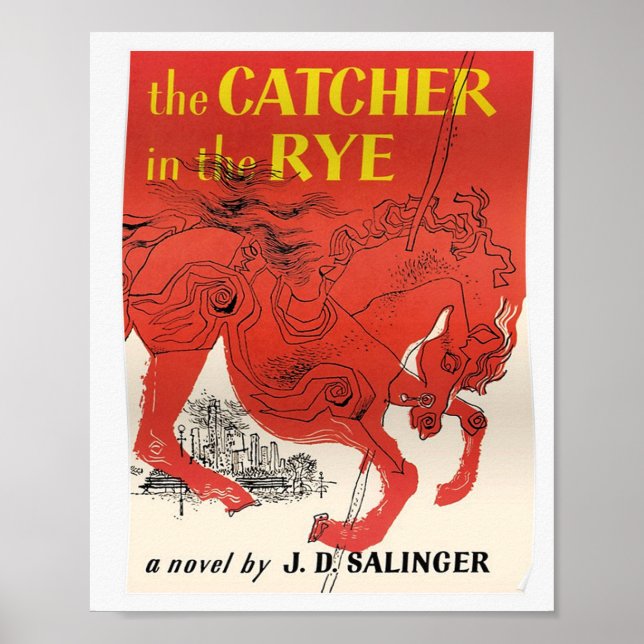 Poster LE CACHER DANS LE RYE par J.D. SALINGER (Devant)
