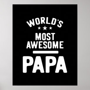 Poster Le cadeau Papa Père le plus génial du monde