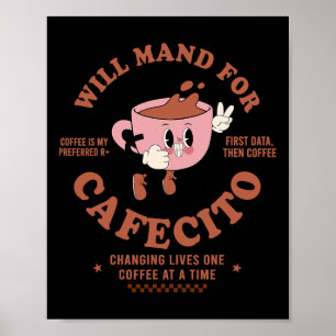 Poster Le Café Analyste De Comportement Appliqué Met Pour