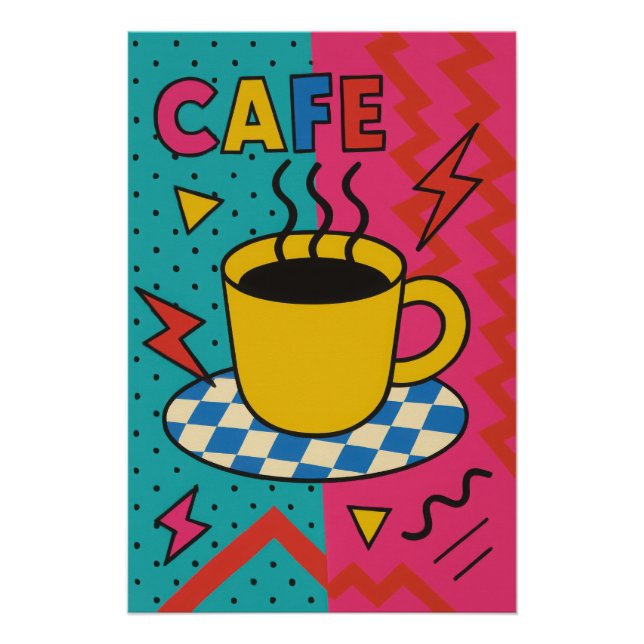 Poster Le café électrique (Devant)