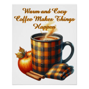 Poster Le café fait avancer les choses