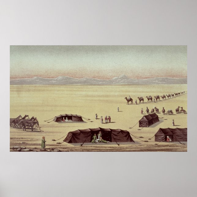 Poster Le camp du désert de Sir Richard Burton (Devant)