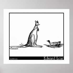 Poster Le canard et le kangourou