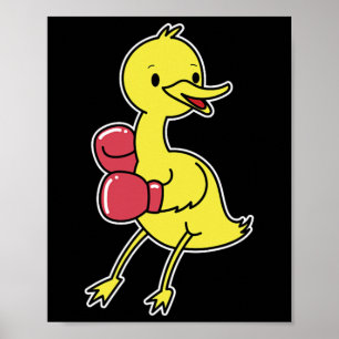 Poster Le Canard Fait La Boxe