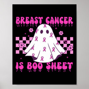 Poster Le cancer est la feuille de bois Halloween