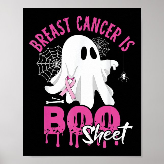 Poster Le cancer est tôle Éffrayant Halloween Cancer du s (Devant)