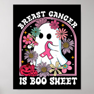 Poster Le cancer est une feuille Boo Guerrière du cancer 
