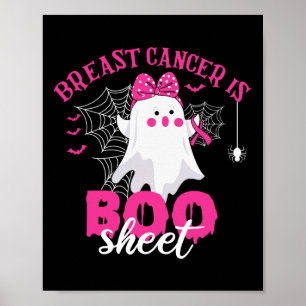 Poster Le cancer est une feuille de Boo guerrière contre 