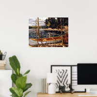 Le canot, art de Tom Thomson,