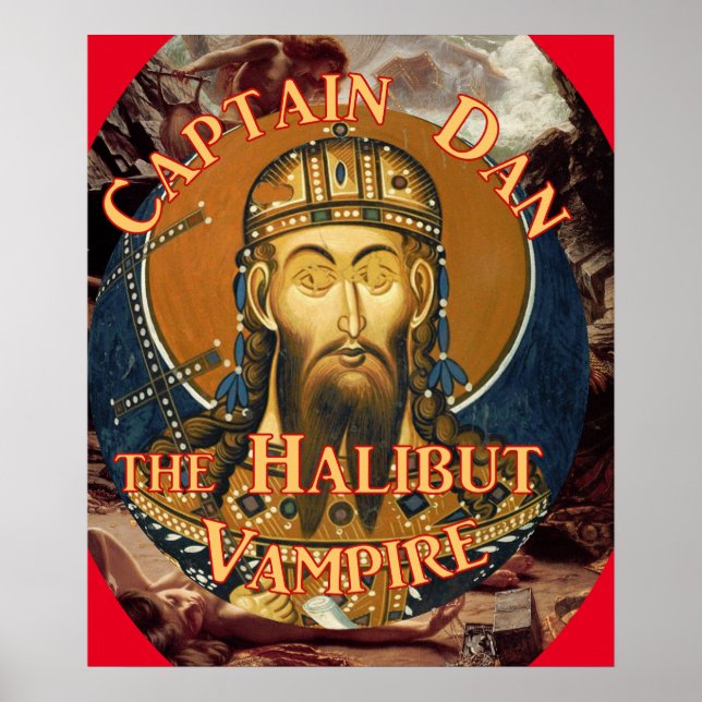 Poster Le capitaine Dan the Halibut Vampire (Devant)