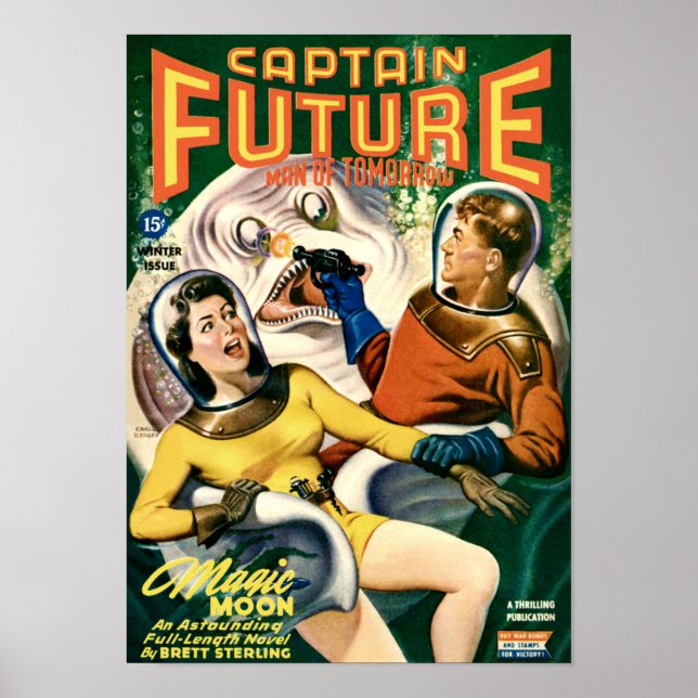 Poster Le capitaine Future et le White Gooey Blob (Devant)