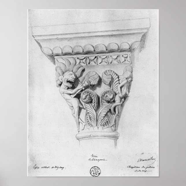 Poster Le capital qui illustre le vice du désespoir (Devant)