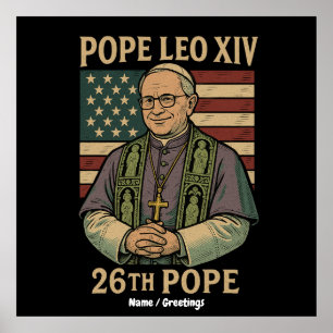 Poster Le cardinal Robert Prevost le pape élu Leo XIV