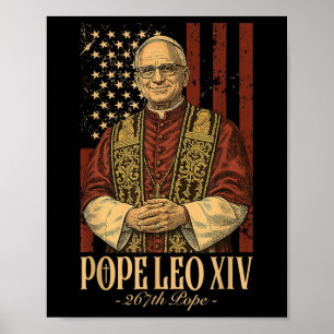 Poster Le cardinal Robert Prevost le pape Leo Xiv 1