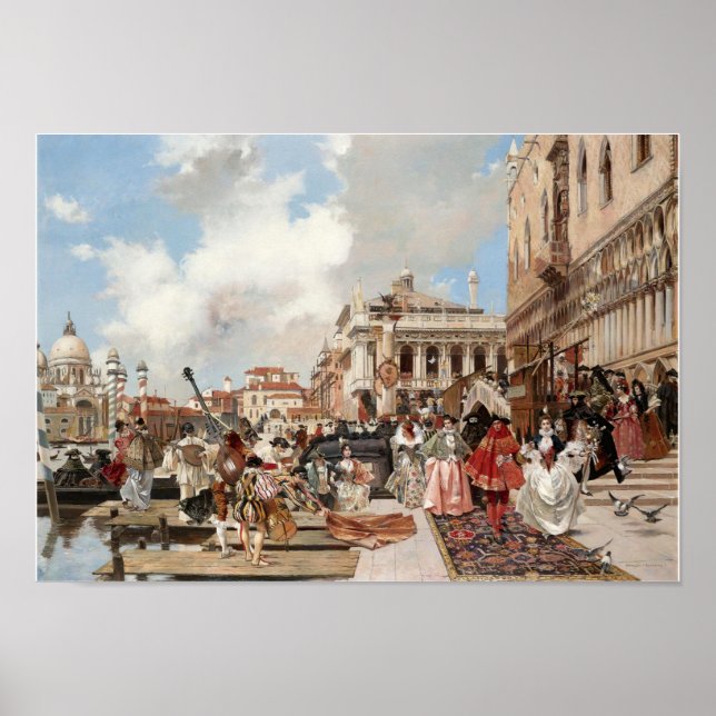 Poster Le Carnaval, Venise (Devant)