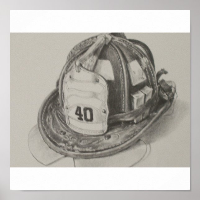 POSTER LE CASQUE DE FIREMAN (Devant)