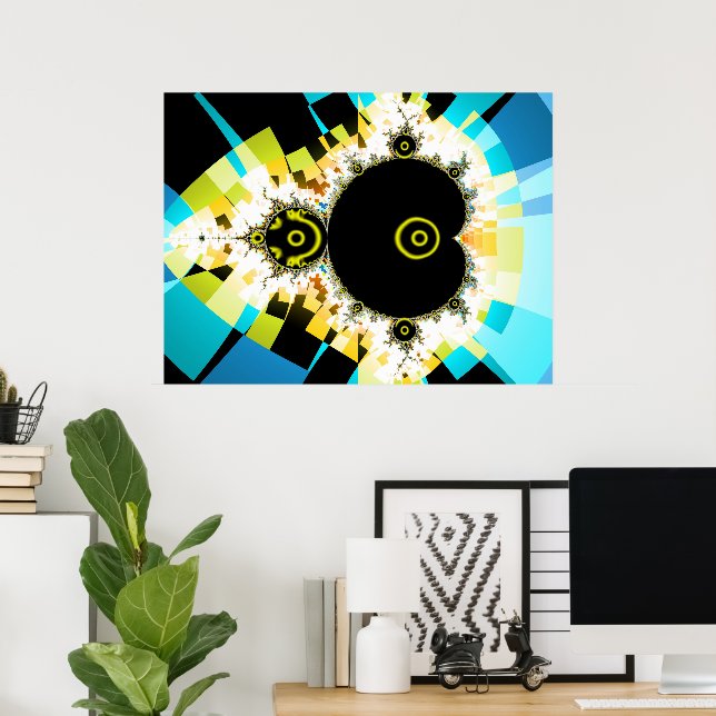 Poster Le Célèbre Ensemble Full Mandelbrot Set Fractal Ar (Bureau à domicile)