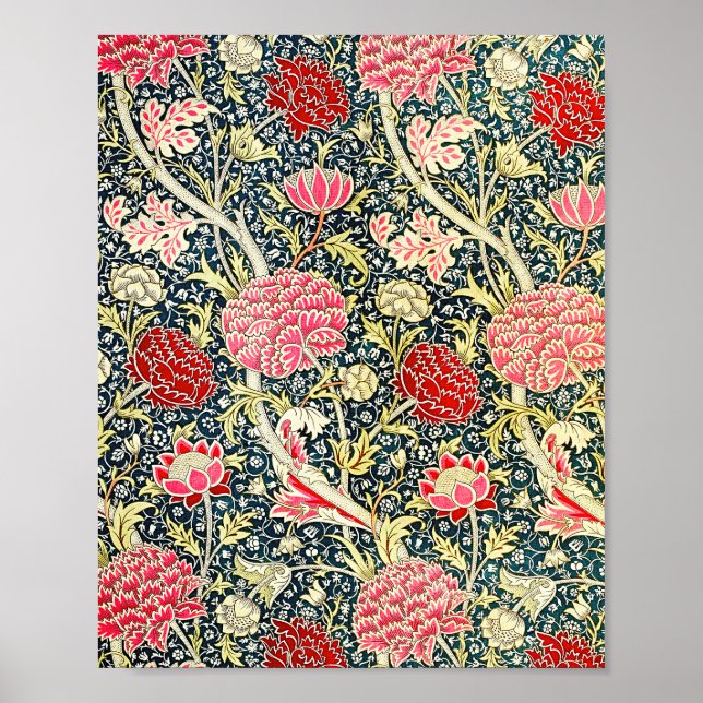 Poster Le célèbre motif Cray de William Morris (Devant)