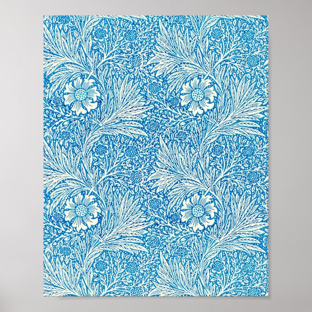 Poster Le célèbre motif Marigold de William Morris (Devant)