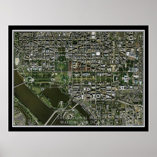 Poster Le centre commercial national de Washington DC, pa (Devant)