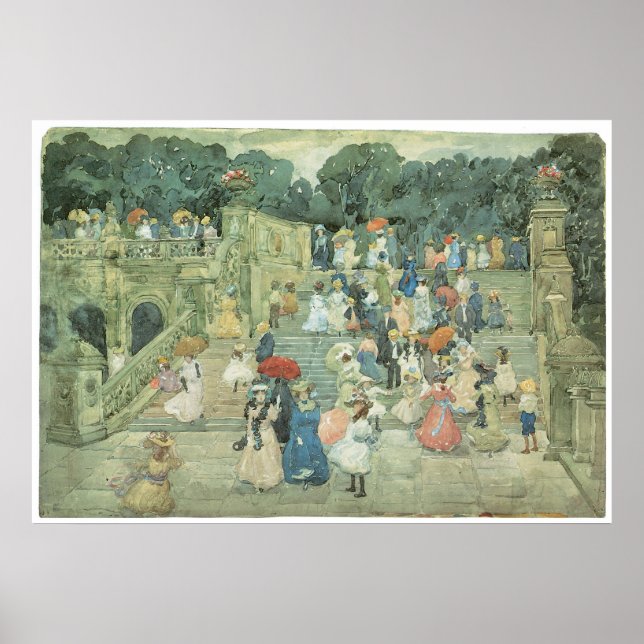 Poster Le centre commercial, partie centrale, 1901 Mauric (Devant)