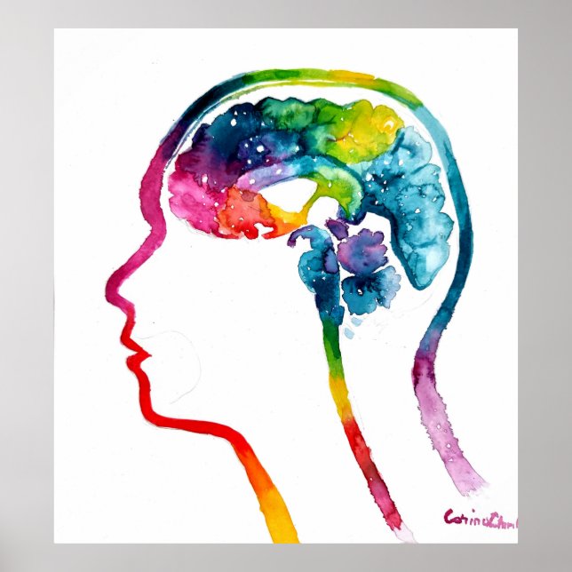 Poster Le cerveau humain (Devant)