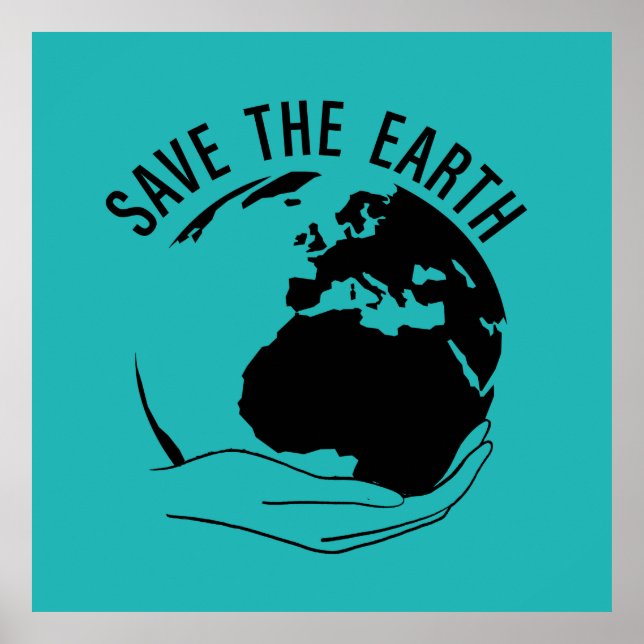 Poster le changement climatique est réel (Devant)