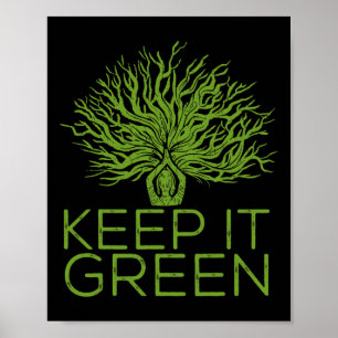 Poster Le Changement Climatique Le Garder Vert Sauver La