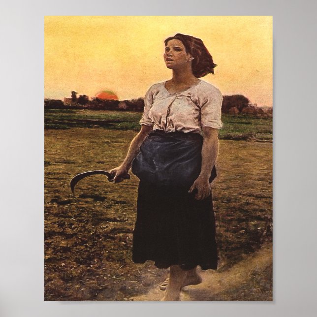 Poster Le Chant De L'Arche De Jules Breton (Devant)