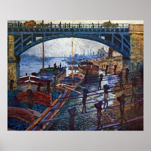 Poster Le charbon de Claude Monet (Devant)