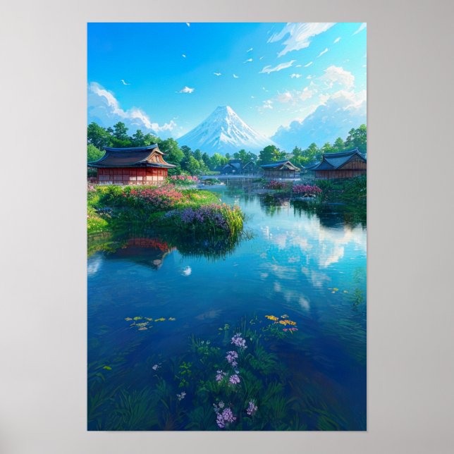 Poster Le charme de la campagne japonaise (Devant)