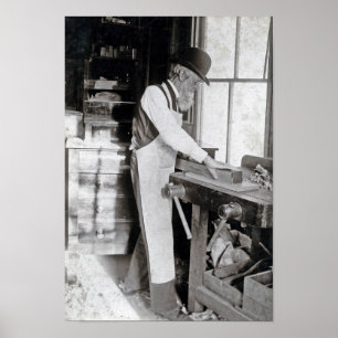 Poster Le charpentier sage