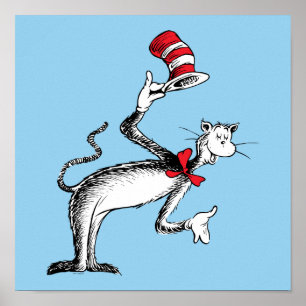 Poster Le Chat Chapeauté S'incline