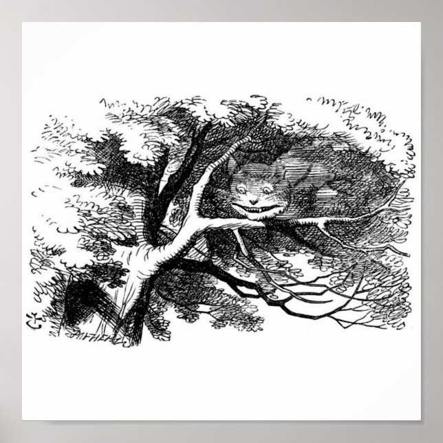 Poster Le chat cheshire (Devant)