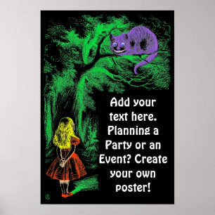 Poster "Le Chat Cheshire" de "Alice au pays des merveille