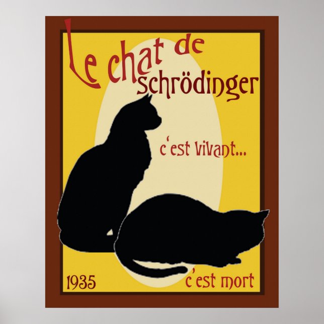 Poster Le chat de Schrodinger (Devant)
