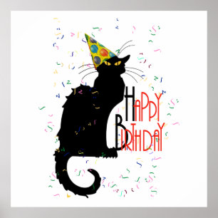 Poster Le Chat Noir - HAPPY BIRTHDAY!
