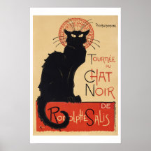 "Le chat Noir" | Steinlen | Art nouveau 