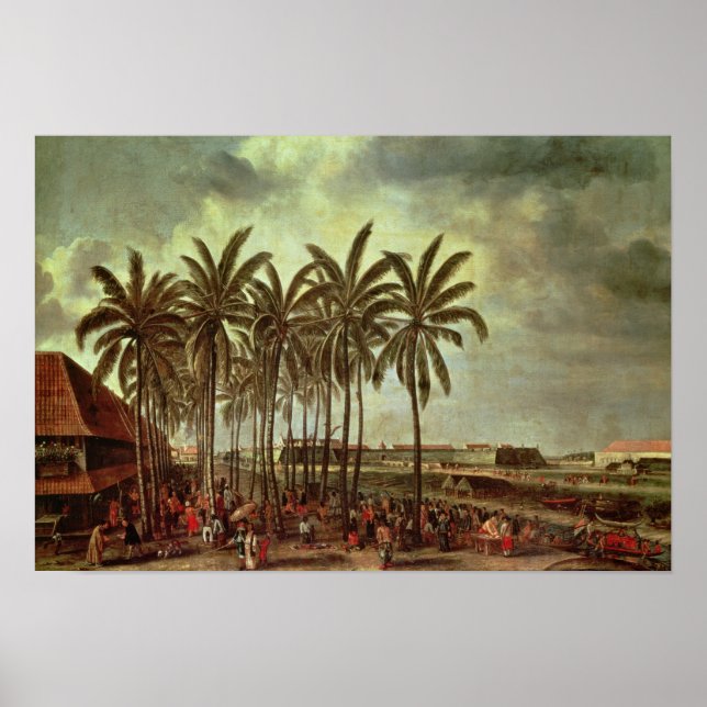 Poster Le Château de Batavia, vu de Kali Besar (Devant)