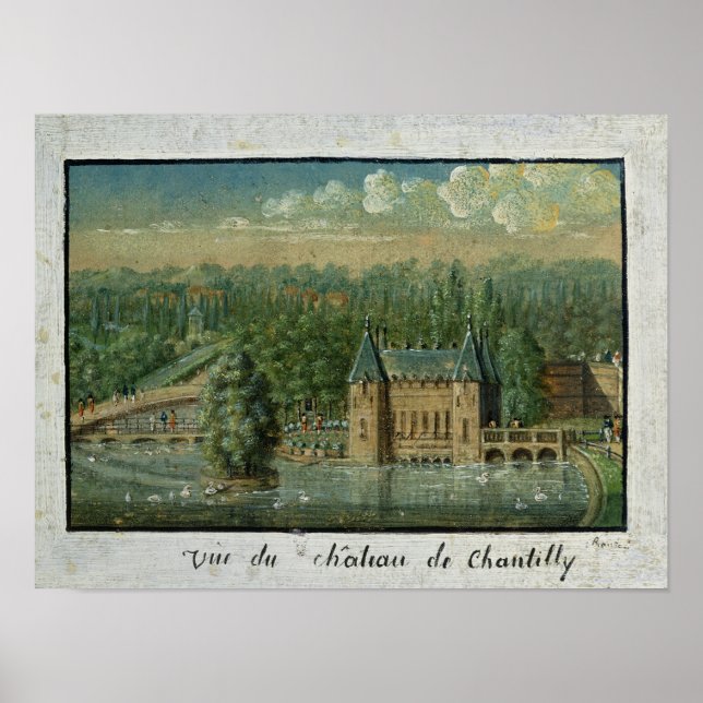 Poster Le château de Chantilly (Devant)