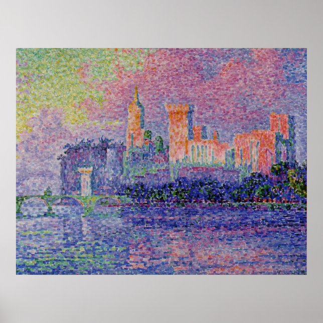 Poster Le Château des Papes de Signac (Devant)